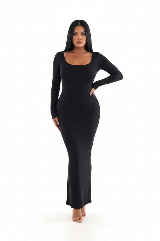 Sleek Sculpt Long Sleeve Dress Sheyln