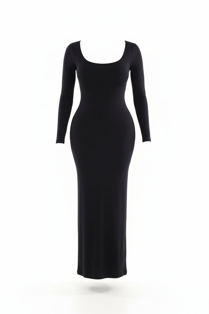 Sleek Sculpt Long Sleeve Dress Sheyln