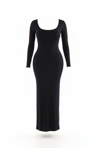 Sleek Sculpt Long Sleeve Dress Sheyln