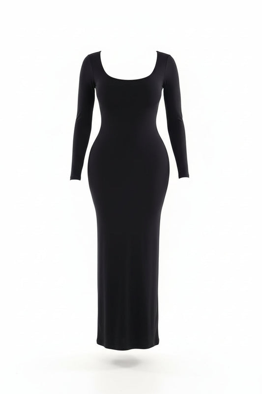 Sleek Sculpt Long Sleeve Dress Sheyln