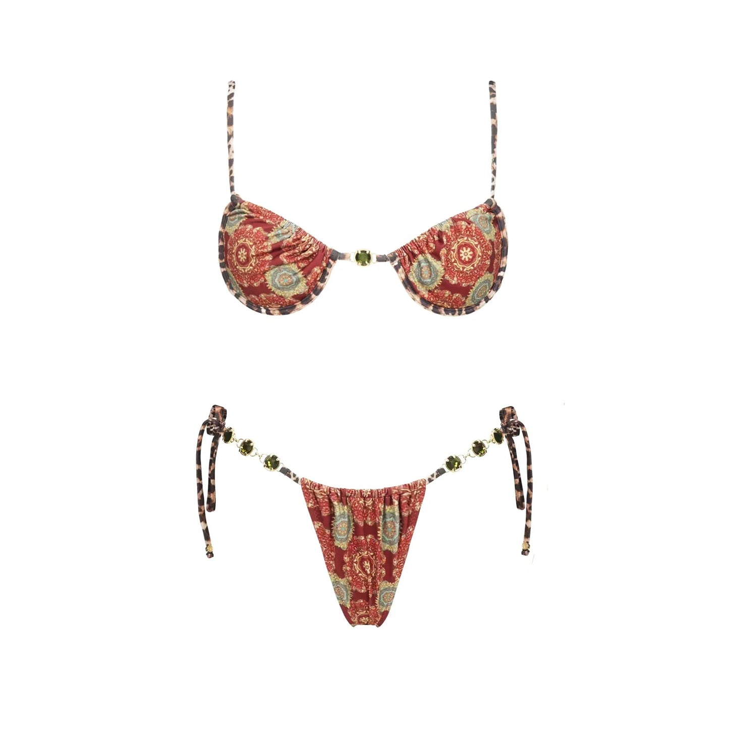 Shiny Diamond Halter Bikini Set Sheyln