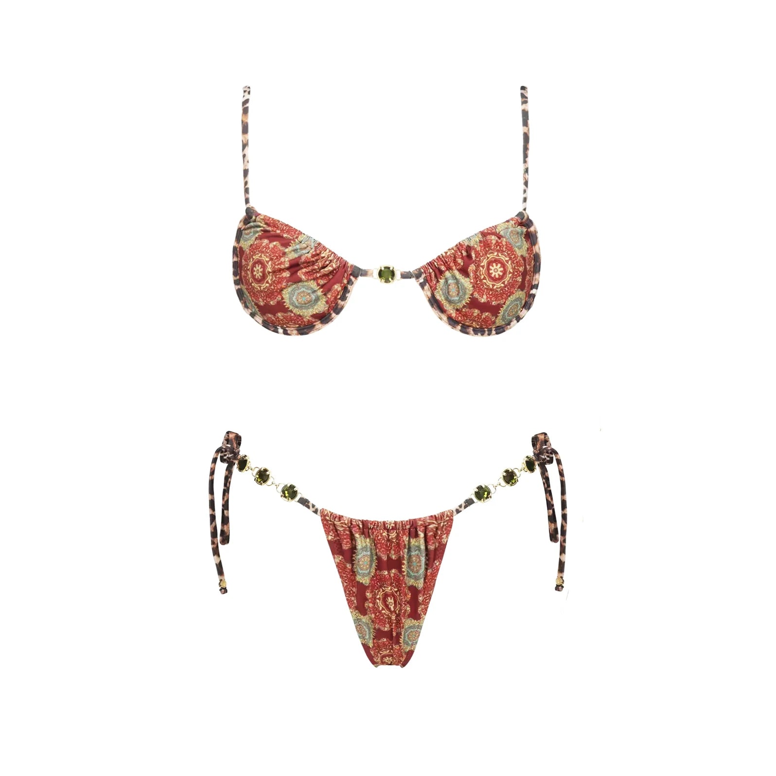 Shiny Diamond Halter Bikini Set Sheyln