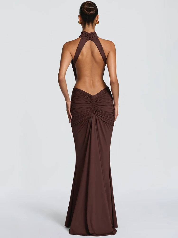 Luxe Backless Maxi Dress Sheyln