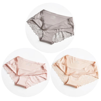 Satin Lace Briefs 3-Pack Sheyln