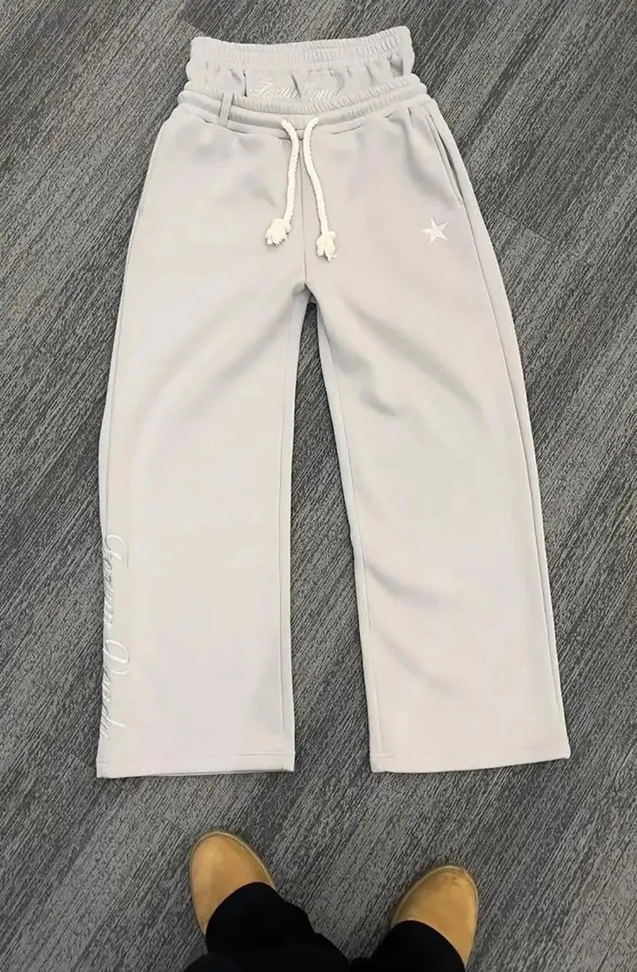 Loose Double-Waist Sweatpants Sheyln