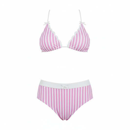 Vintage Halter Bikini & Shorts Set