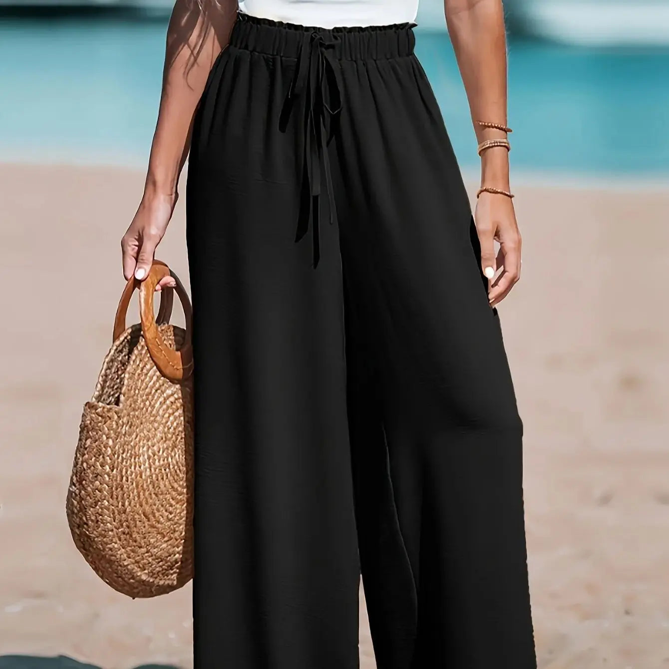 Relaxed Wide Leg Pant