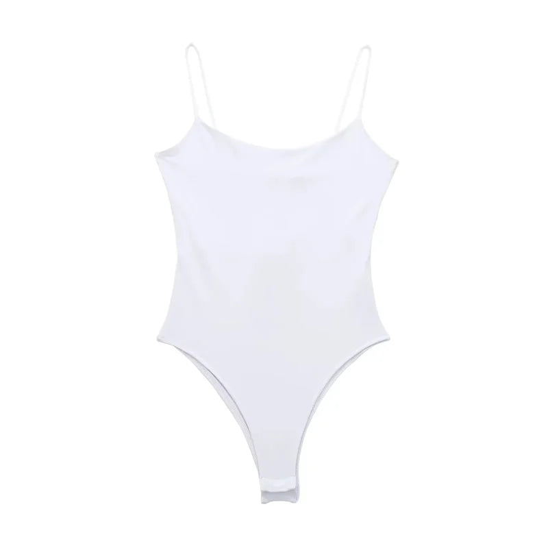 Backless Fitted Bodysuit Sheyln