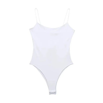 Backless Fitted Bodysuit Sheyln