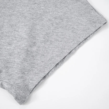 Gray Cropped Tee