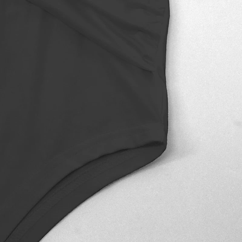 Cross-Front Corset Long Sleeve Bodysuit Sheyln
