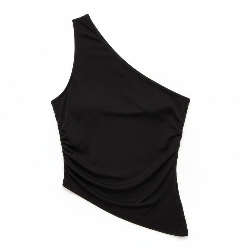 Diagonal Strap Backless Bodysuit Sheyln