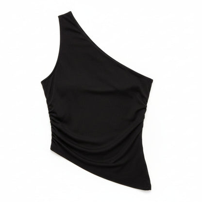 Diagonal Strap Backless Bodysuit Sheyln