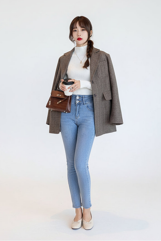 Elegant Knit Turtleneck Pullover – Slim Fit