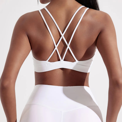 Cross-Back High Support Sports Bra Sheyln